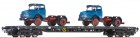 67303 Roco Flat car loaded with Trucks
